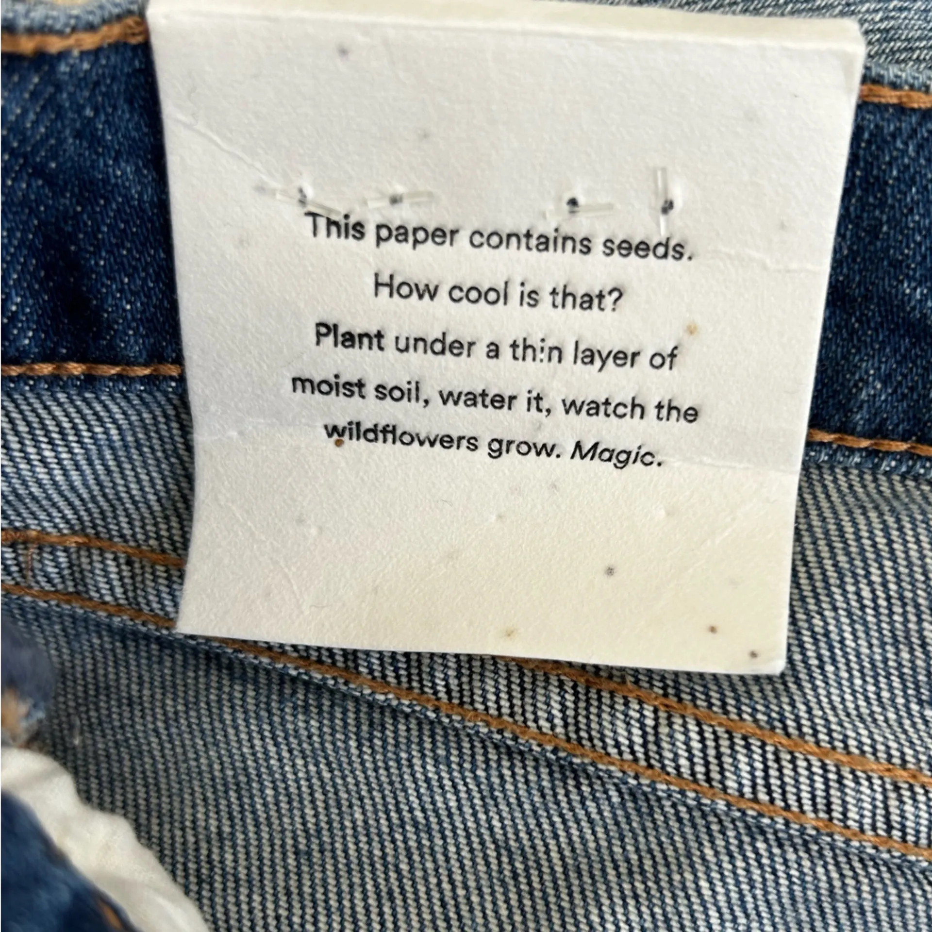 NWT Hatch The Crop Under Belly Kick Flare Cropped Jeans Size 32 Blue - Image 7