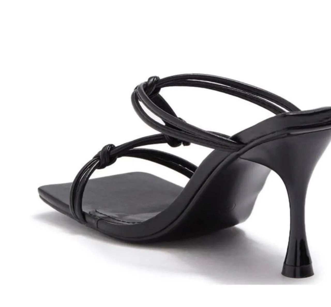 New Boutique Square Toe Heels Black Size 8 - Image 2