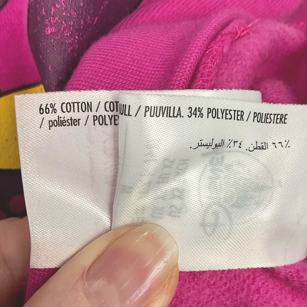 Mickey Mouse WDW Pink Hoodie Size XS Disney Parks Hooded Sweatshirt Pullover New - Image 6