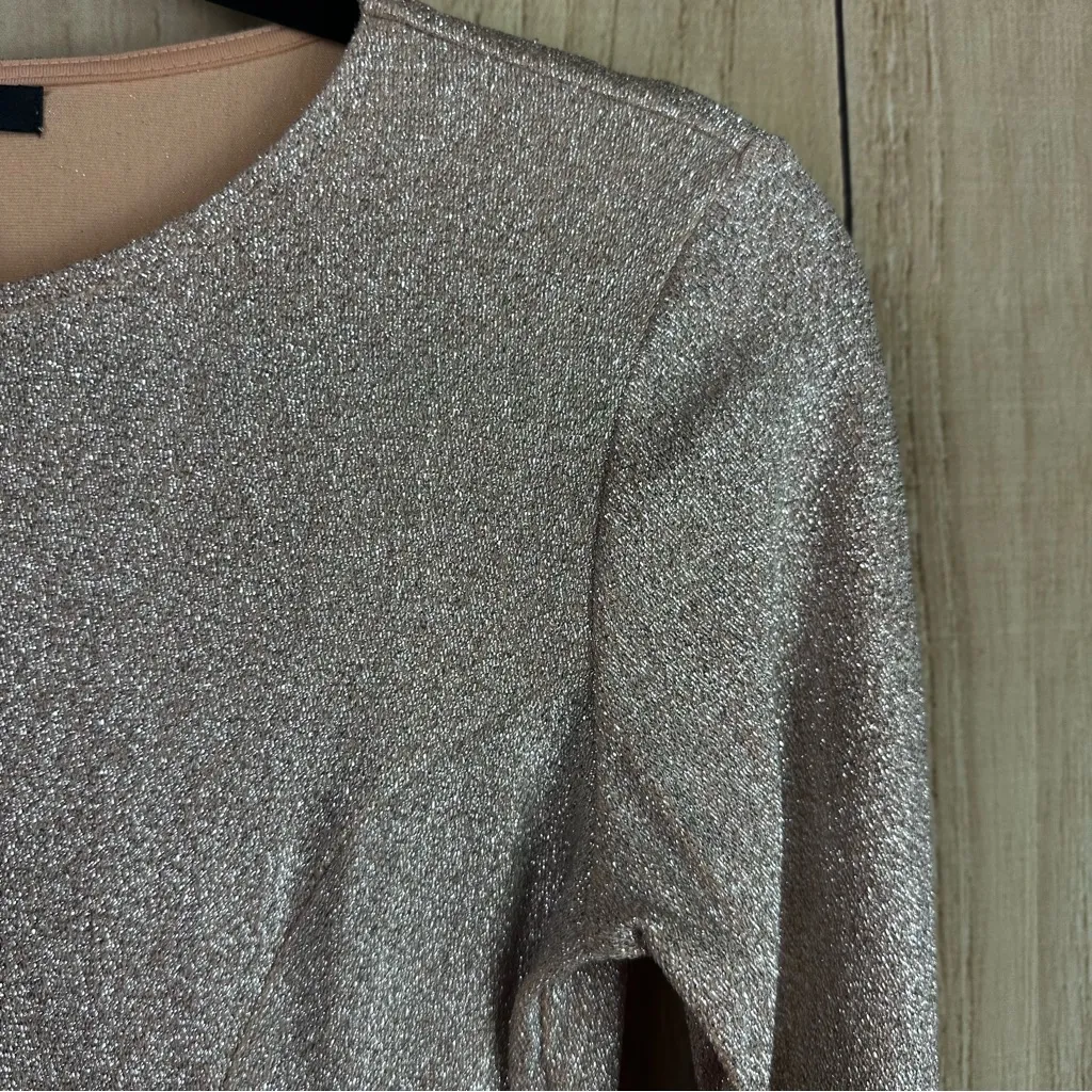 Forever 21 Shimmering Long Sleeve Dress - Image 4