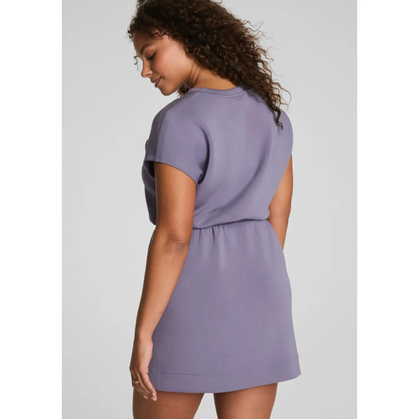 NWT SPANX AirEssentials® Cinched Mini Dress in Orchid Ash Purple Size XL - Image 2