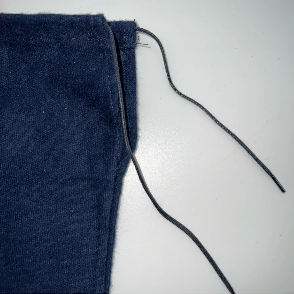 Prada Navy Blue Cotton Flannel Drawstring Dust Bag 15” X 8.5” - Image 3