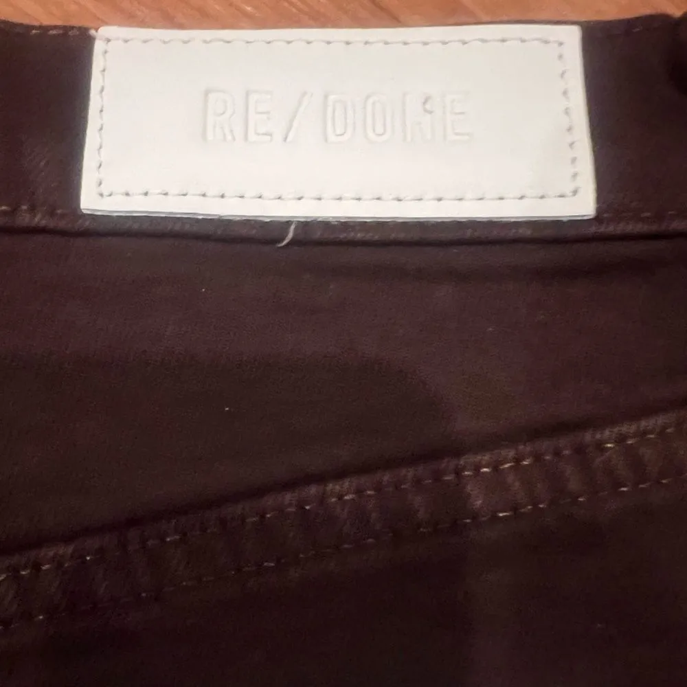 Re/Done Womens 70'S Ultra High Rise Stove Pipe Jeans In Washed Plum size‎ 29 NWT - Image 12