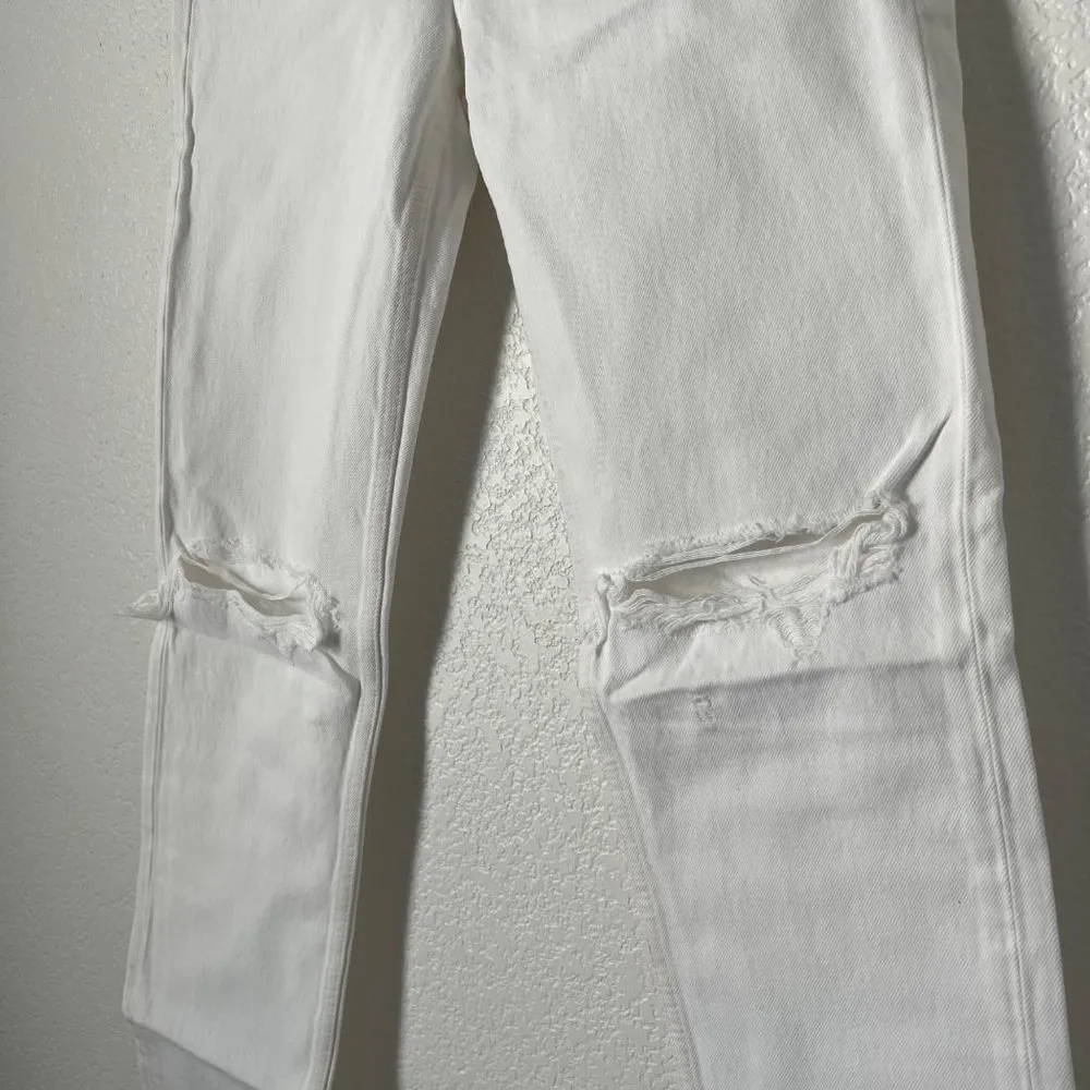 $295 NWT RE/DONE 70S STOVE PIPE WHITE DESTROY SZ 25 - Image 4