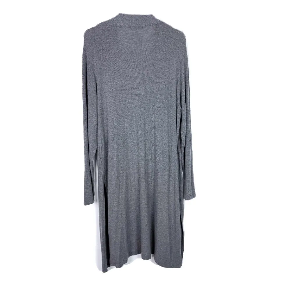 NWT Beyond Yoga High Slits Long Duster Cardigan Heather Gray Size Large L NEW - Image 8