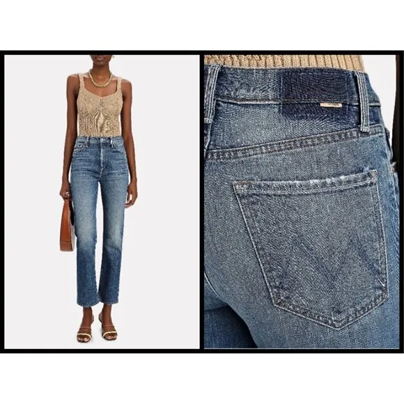 đź’•MOTHER SUPERIORđź’• High Waisted Rider Skimp Jeans ~ Cowboys Don't Cry 28 NWOT Blue - Image 2