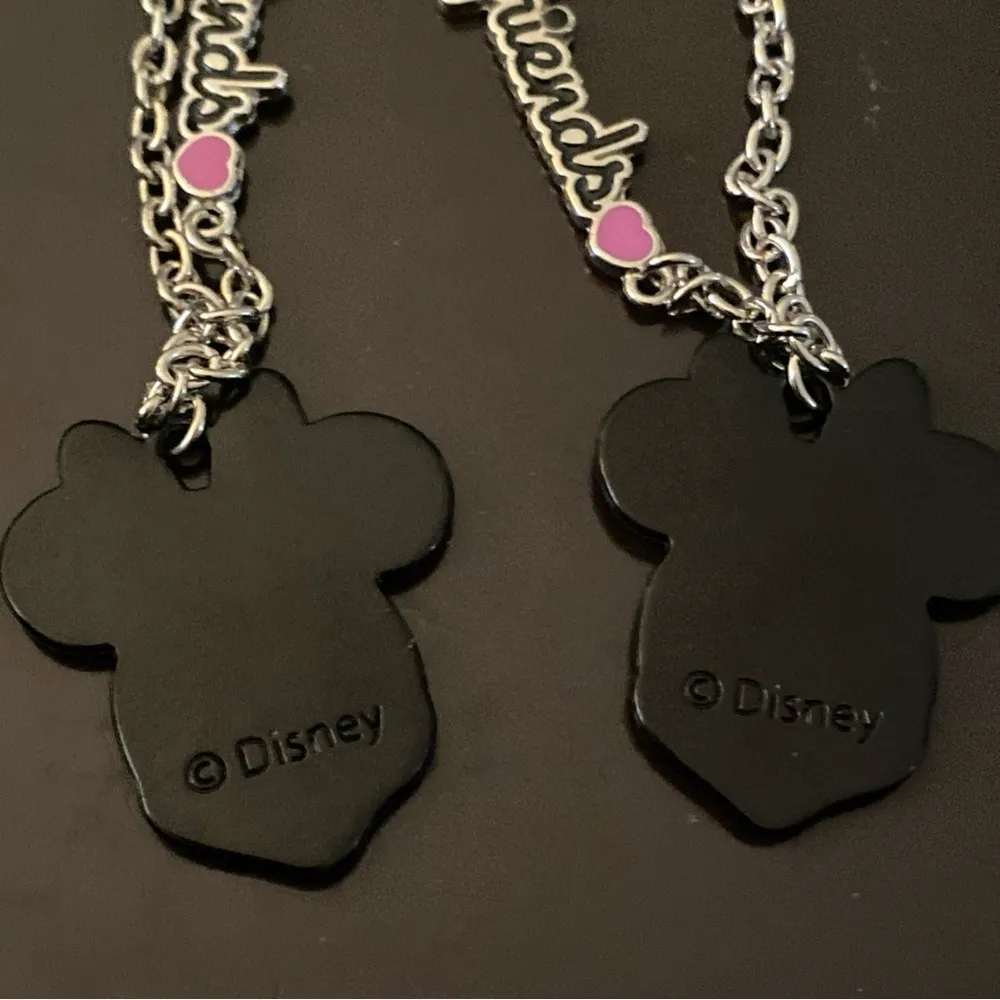 Set Lot of 2 Minnie Mouse Best Friends Necklaces Necklace silver chain 18” New - Image 5