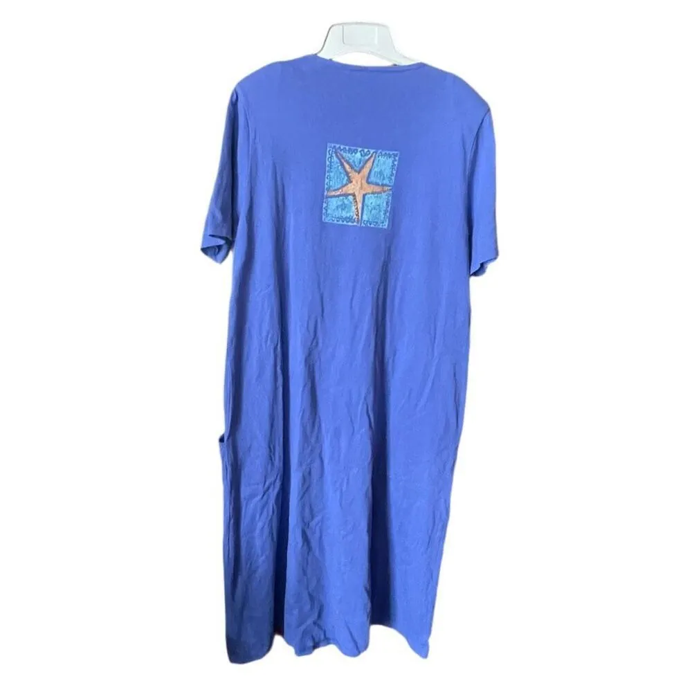 Vintage Arizona West casual wear size Medium maxi. Art to wear. Purple - Image 2