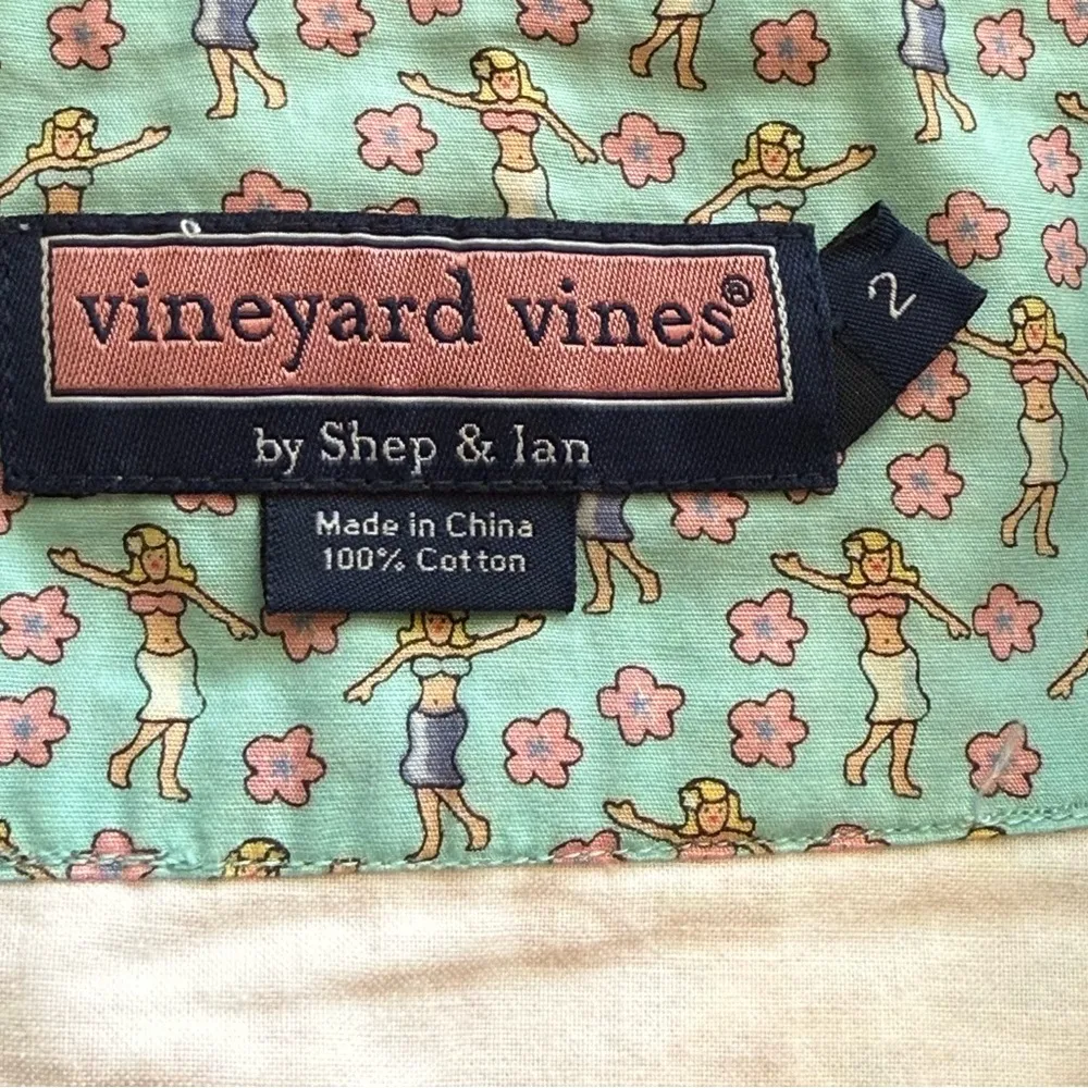 Vineyard Vines 10th Anniversary Limited Edition Patchwork‎ Skirt Sz 2 Nautical - Image 5