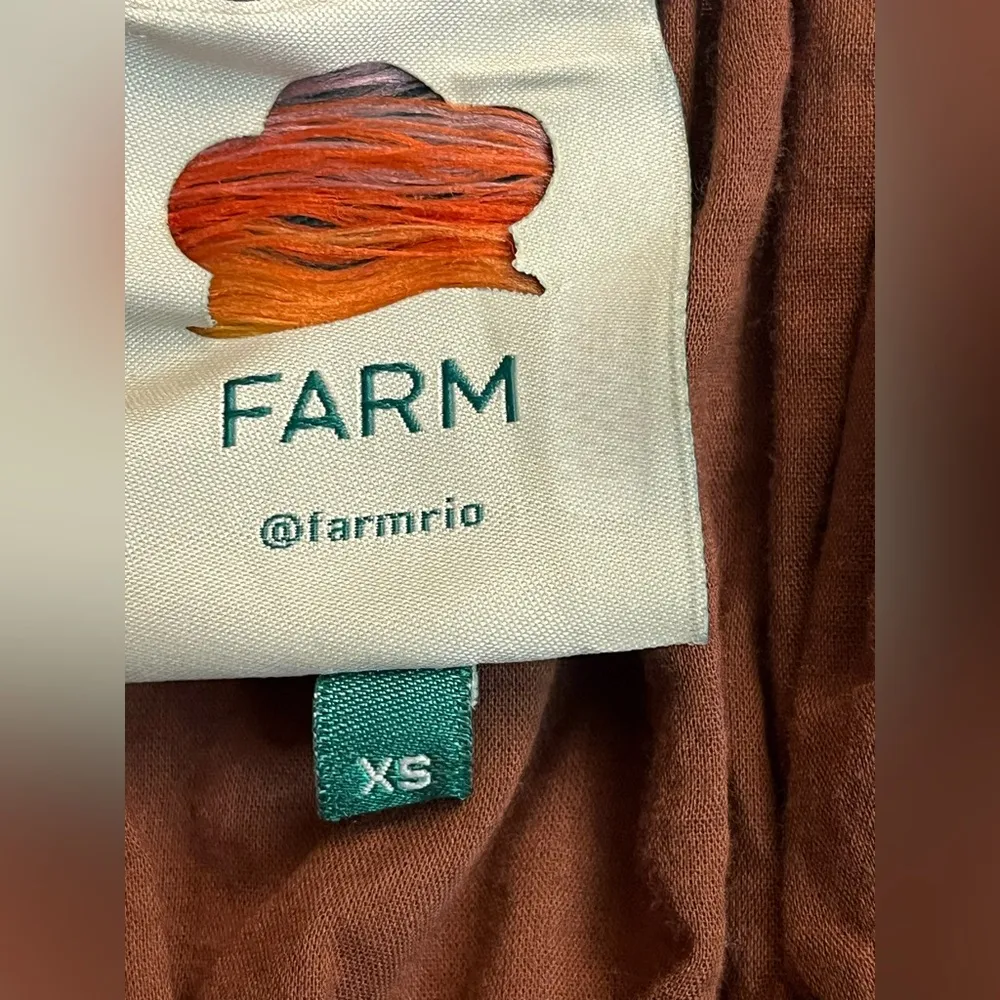 Farm Rio Brown Dotted Horses Maxi Dress - Image 8