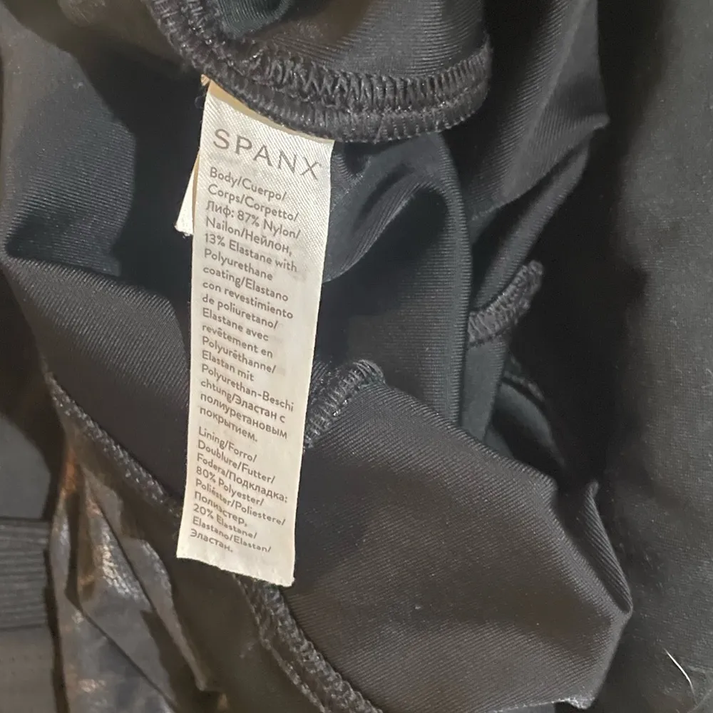 Spanx Faux Leather Leopard Print Leggings - Image 5