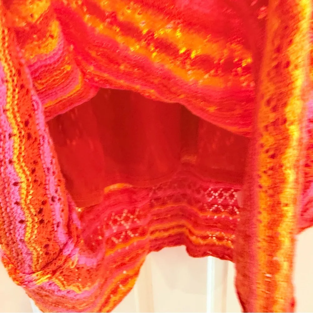 Jessica Simpson Tigerlilly Combo Crochet Red Pink Maxi Dress Size Small NWT! - Image 3