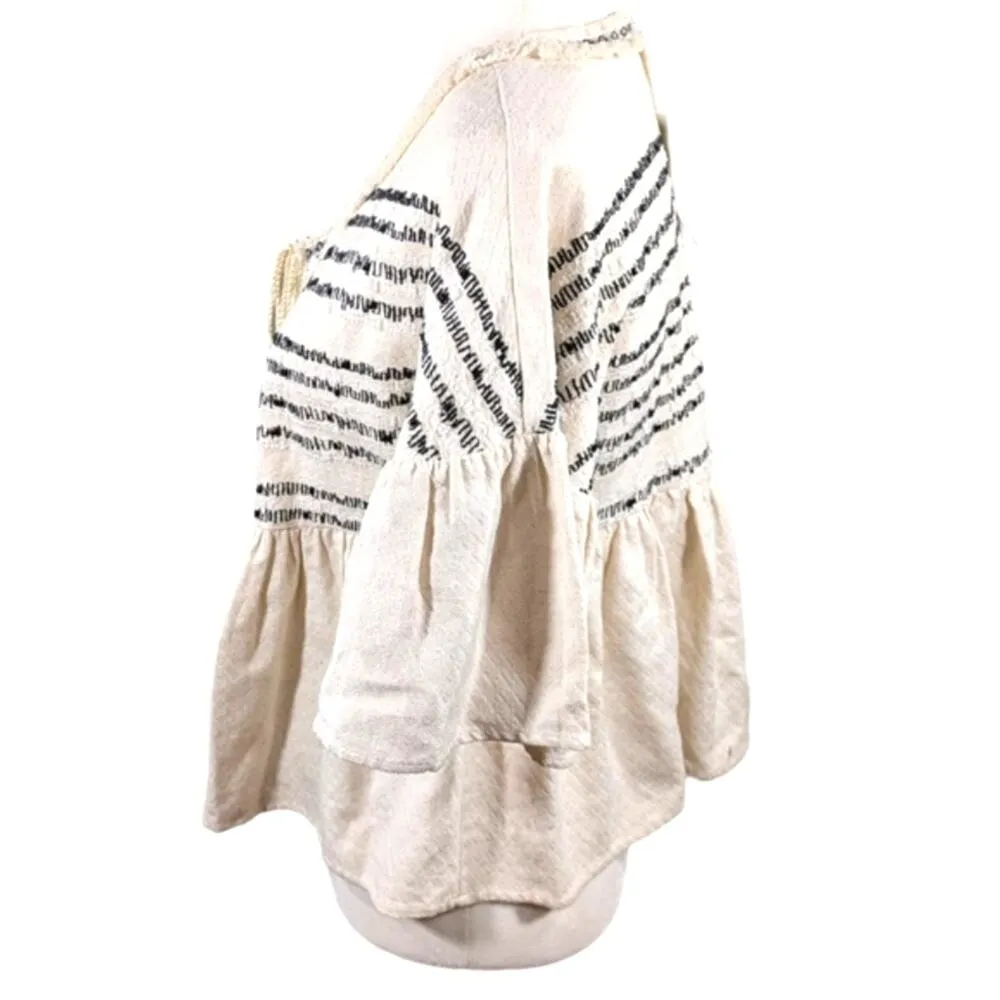 Zara Boho Open Front Top/Jacket XS NWT XS-S    WF144 - Image 2