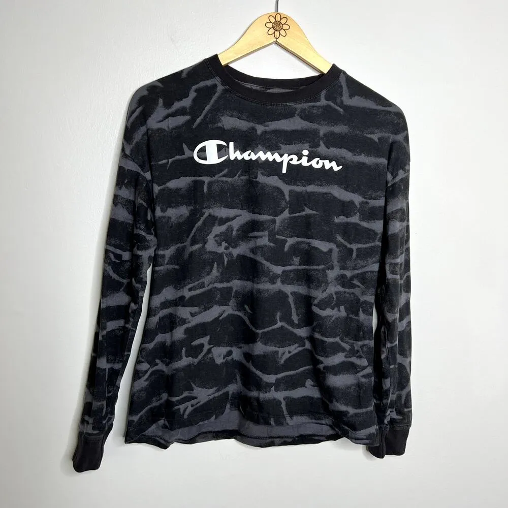 Champion Patterned Long Sleeve Crewneck Top - Image 4