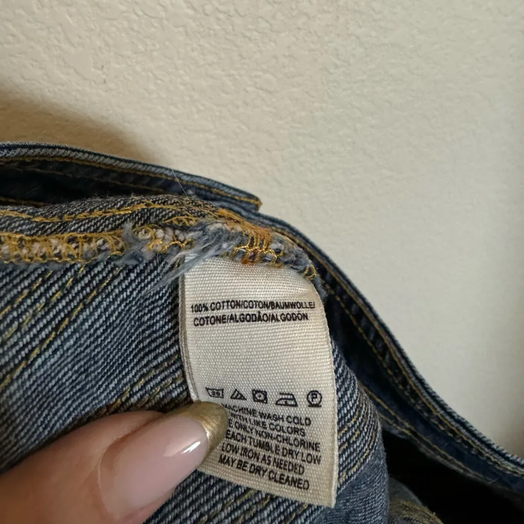 Free People Over The‎ Rainbow Flare Jeans High Waisted Blue Women's Size 27 - Image 11