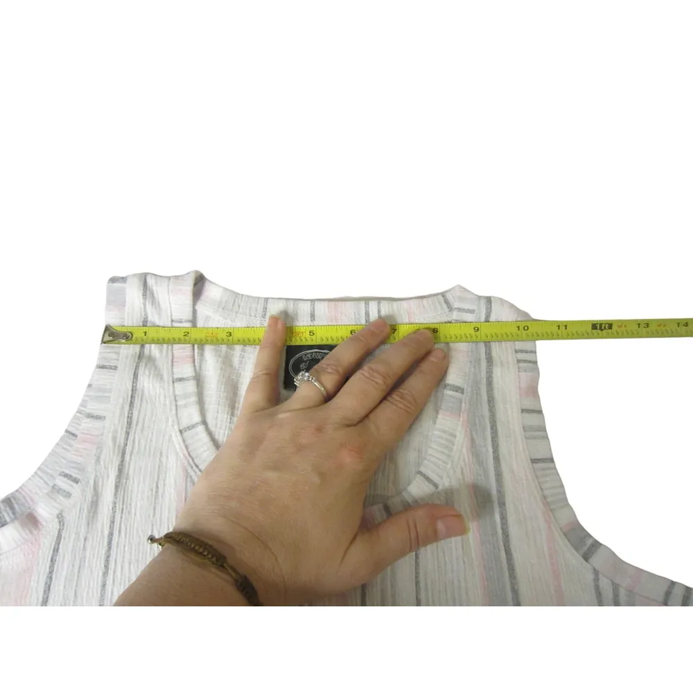 Laura Ashley Pajama Set Striped Soft Lounge Sleepwear Size S - Image 7