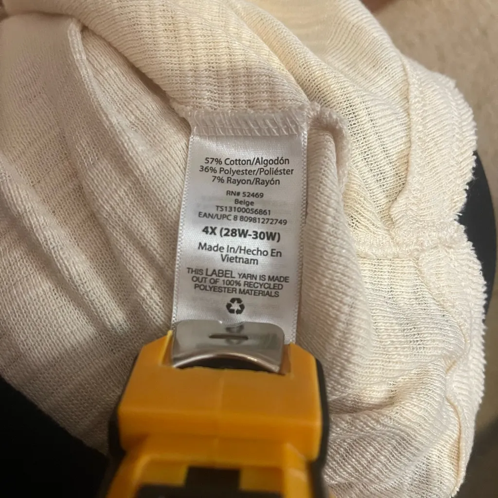 Terra & Sky Women's long sleeve top shirt with ruffles woman’s size 4X 28W 30W - Image 5