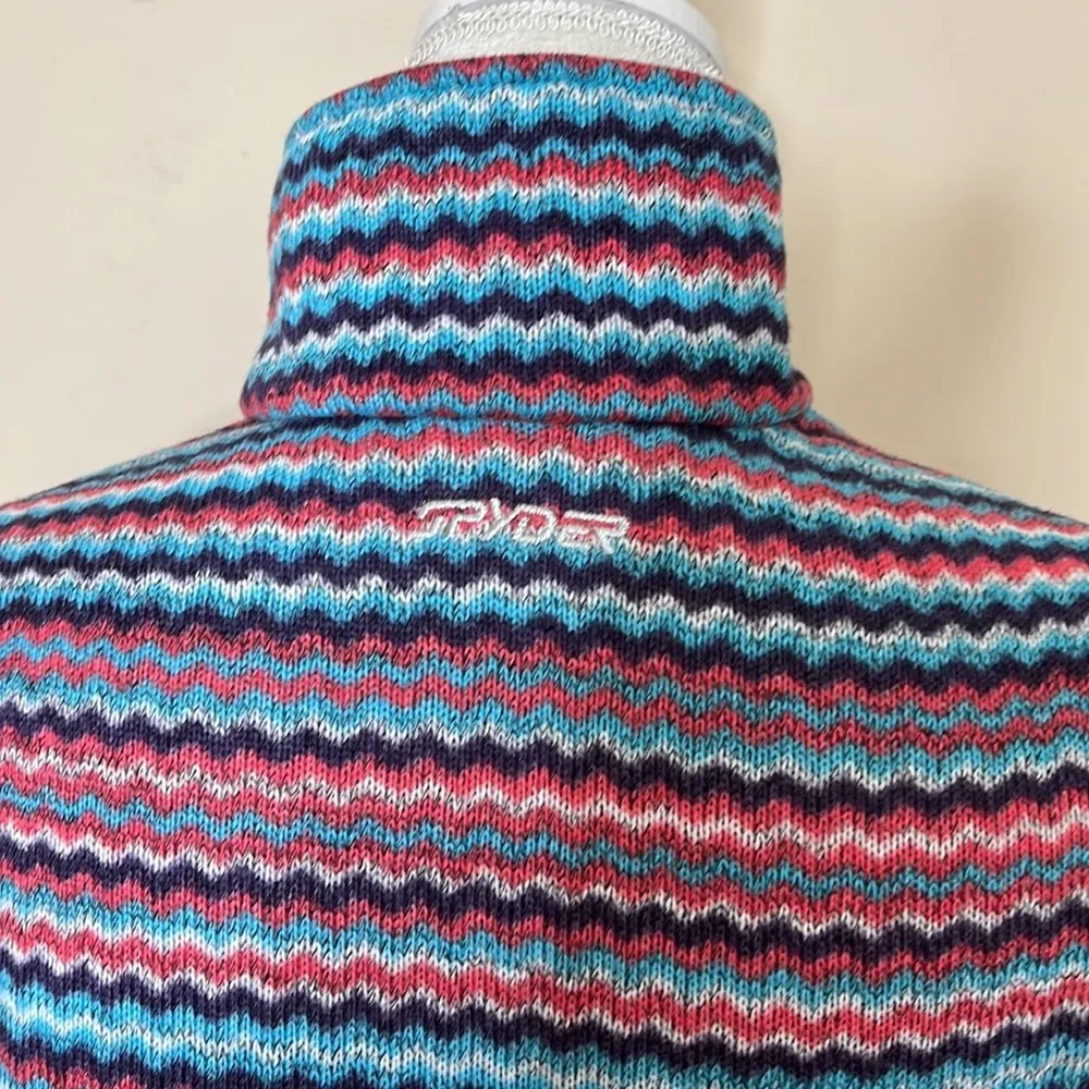 Spyder • zig zag quarter zip fleece pullover sweater - Image 5