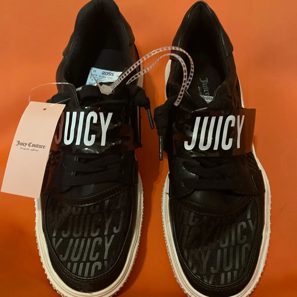 Juicy Couture Black Sneakers with White Accents - Image 2
