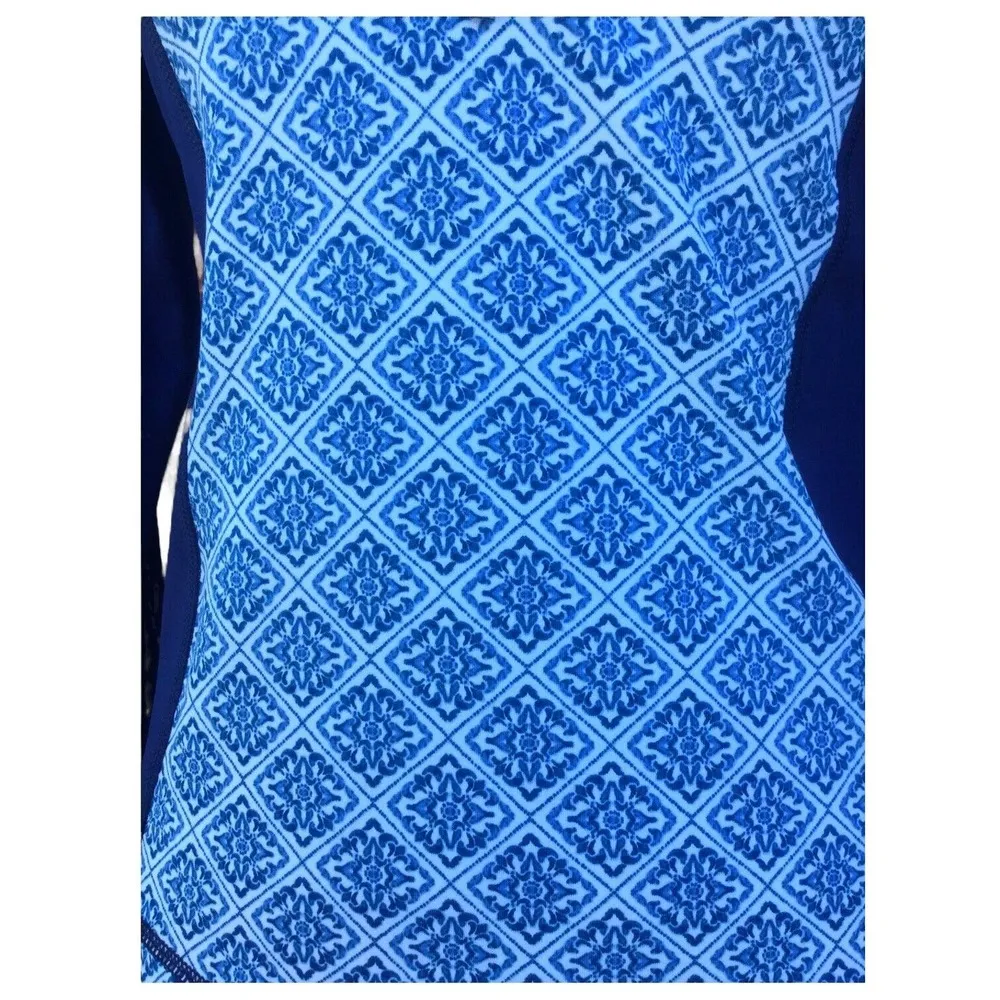 Gianni Bini Active Henley Yoga Top Blue X-Small - Image 8