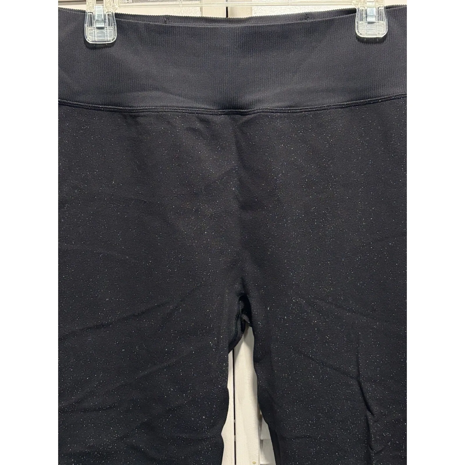 PINK Active Victorias Secret Black/Silver Ankle Legging Size XL Yoga Athletic Silver - Image 2