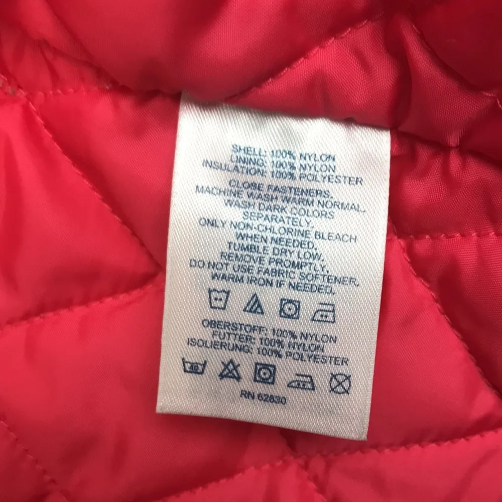 Lands’ End Women’s Waterproof Hot Pink Gray Hooded Zip-Up Jacket - Image 11