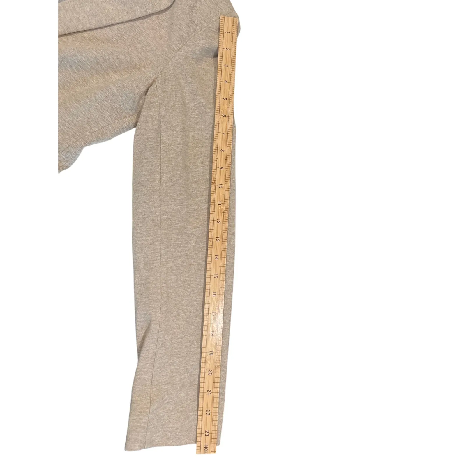 British Khaki One Button Soft Structured Blazer Women's Size S Heathered Tan - Image 10