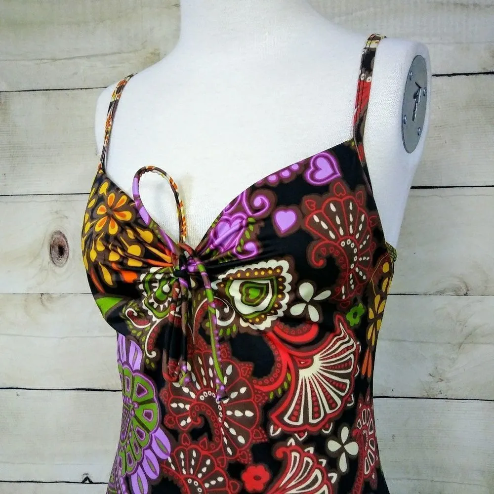 Victoria Secret Paisley 34A Padded Tank Top - Image 3