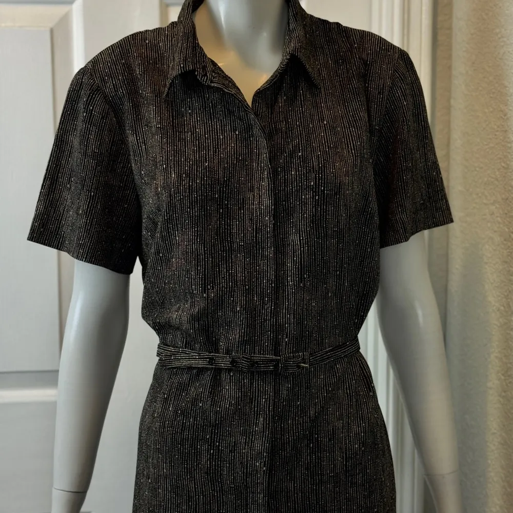 NORTON MCNAUGHTON VINTAGE BLACK/Gray  DRESS - SIZE 14 F29 - Image 3