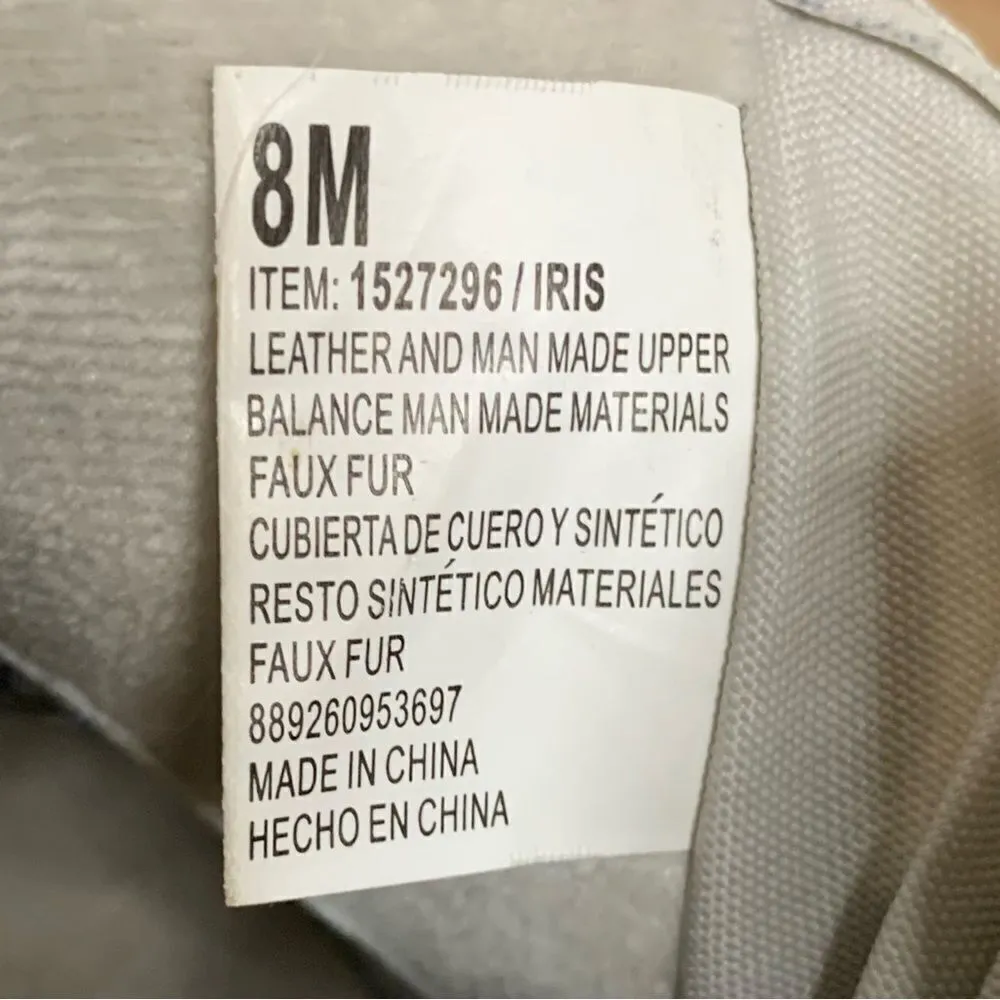 Khombu Iris Plush Faux Fur Gray Suede Winter Ankle Boots - Image 12