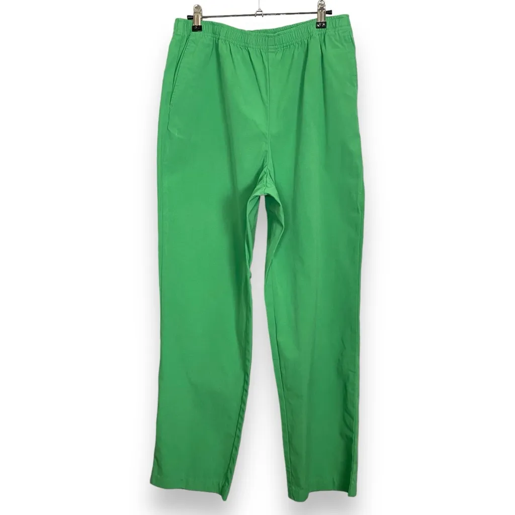 The Tog Shop Pants Green Women Size 10 Slacks Elastic Waist Pockets Casual‎ - Image 2