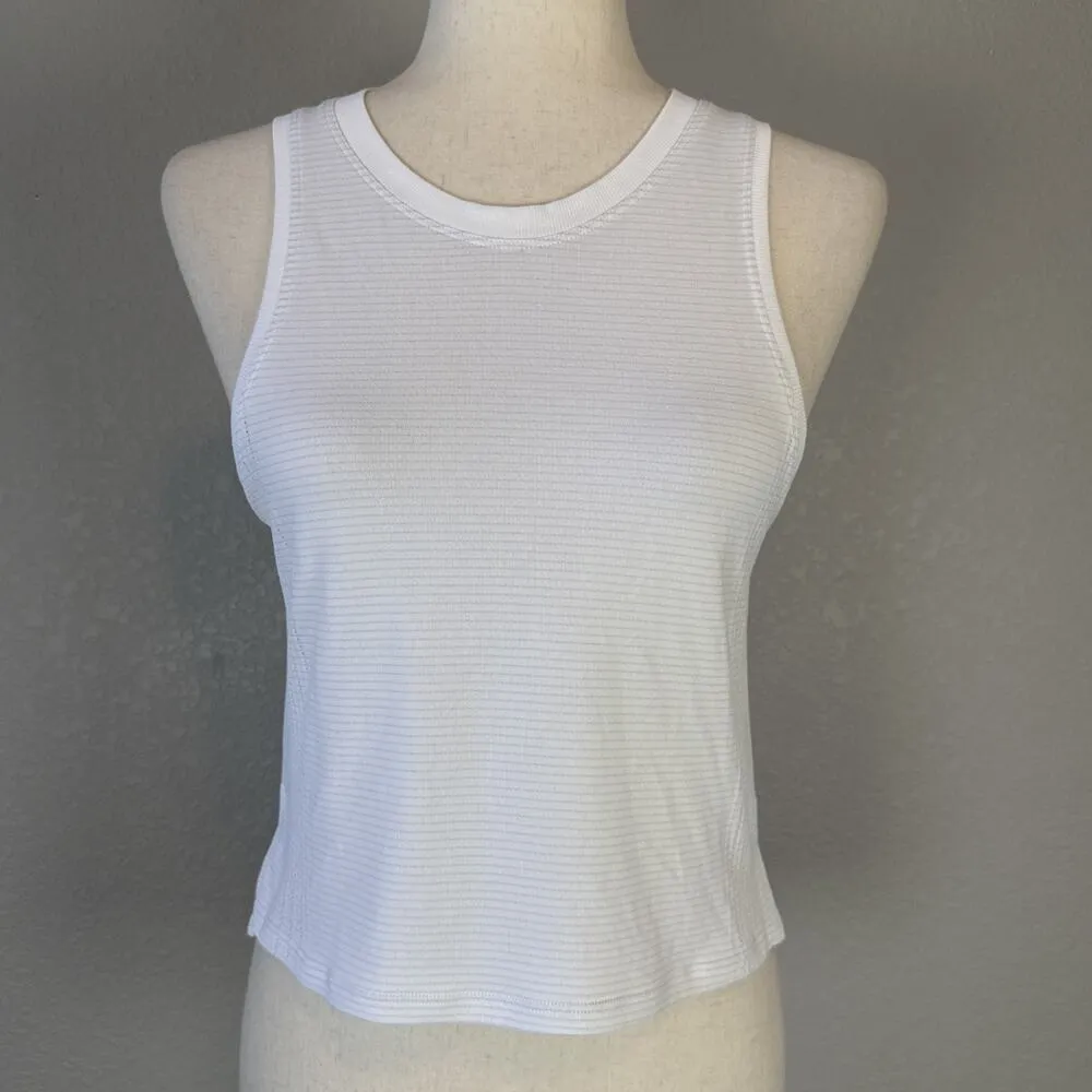Lululemon Train to Be Tank Top Womens Size 4 White Lightweight - Image 2