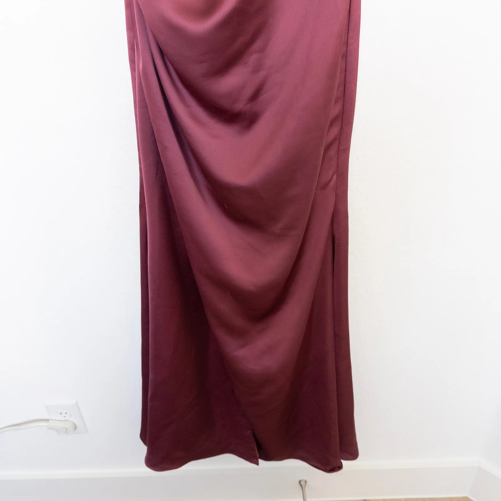 Morilee Womens Dress‎ Size 6 Pink Maxi Formal Gown Bridesmaid Prom Party Satin - Image 3