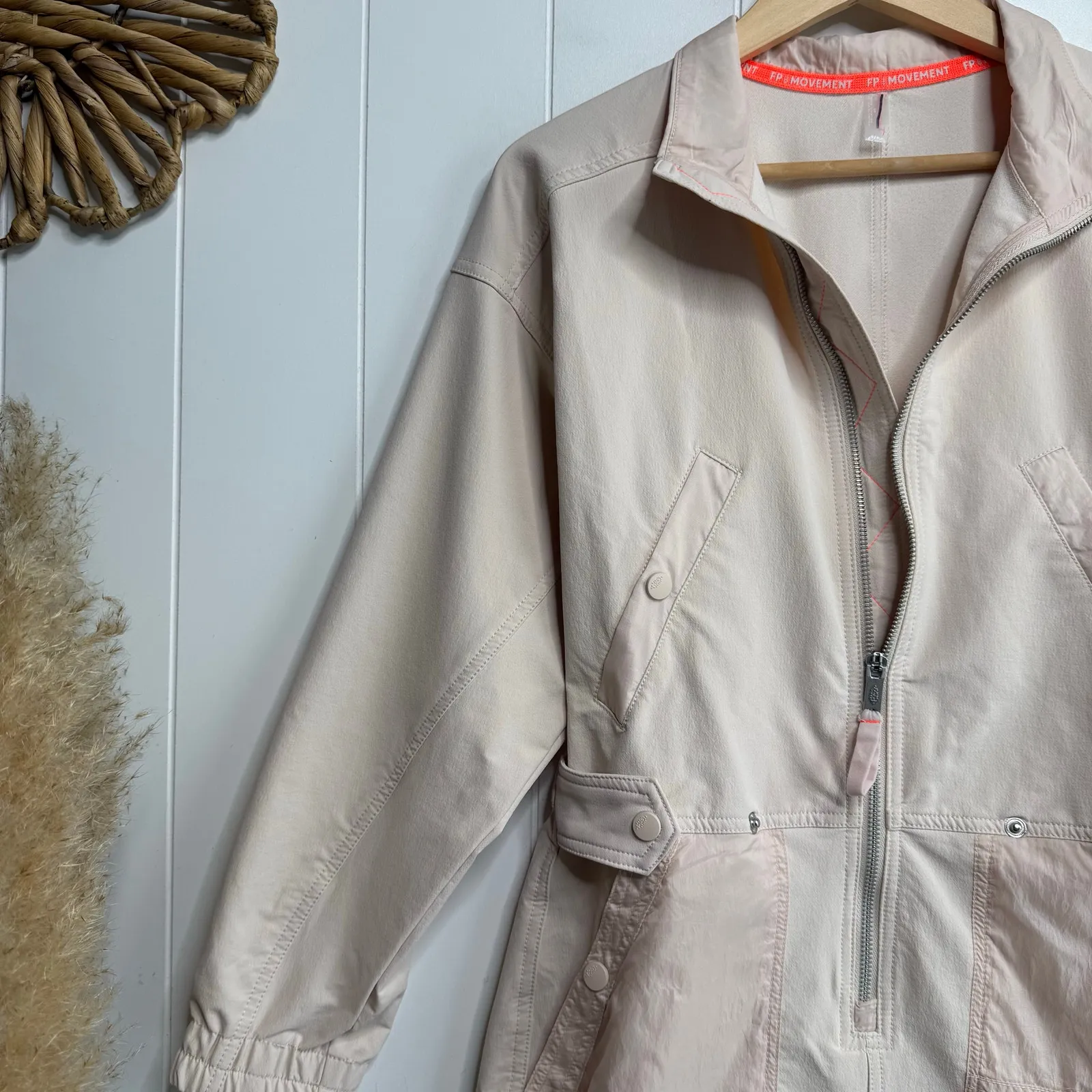 Free People one piece romper onesie jumpsuit shortsie Movement utility Small - Image 2