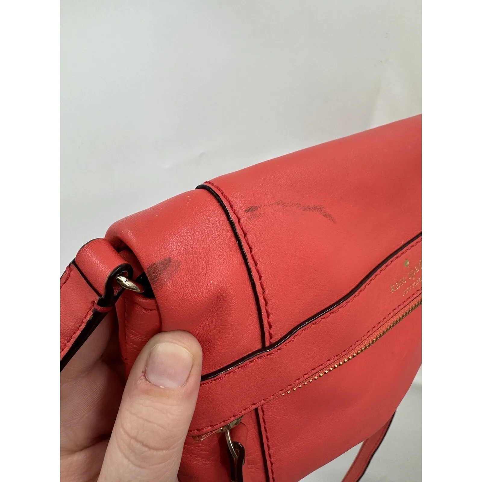 Kate Spade New York Crossbody Women Pink Preppy Fremont Place Julian Leather - Image 3