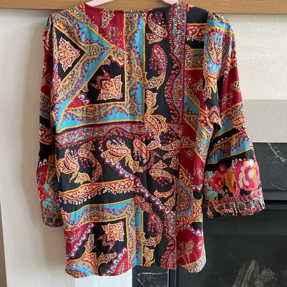 Savanna Jane floral embroidery top Red - Image 7