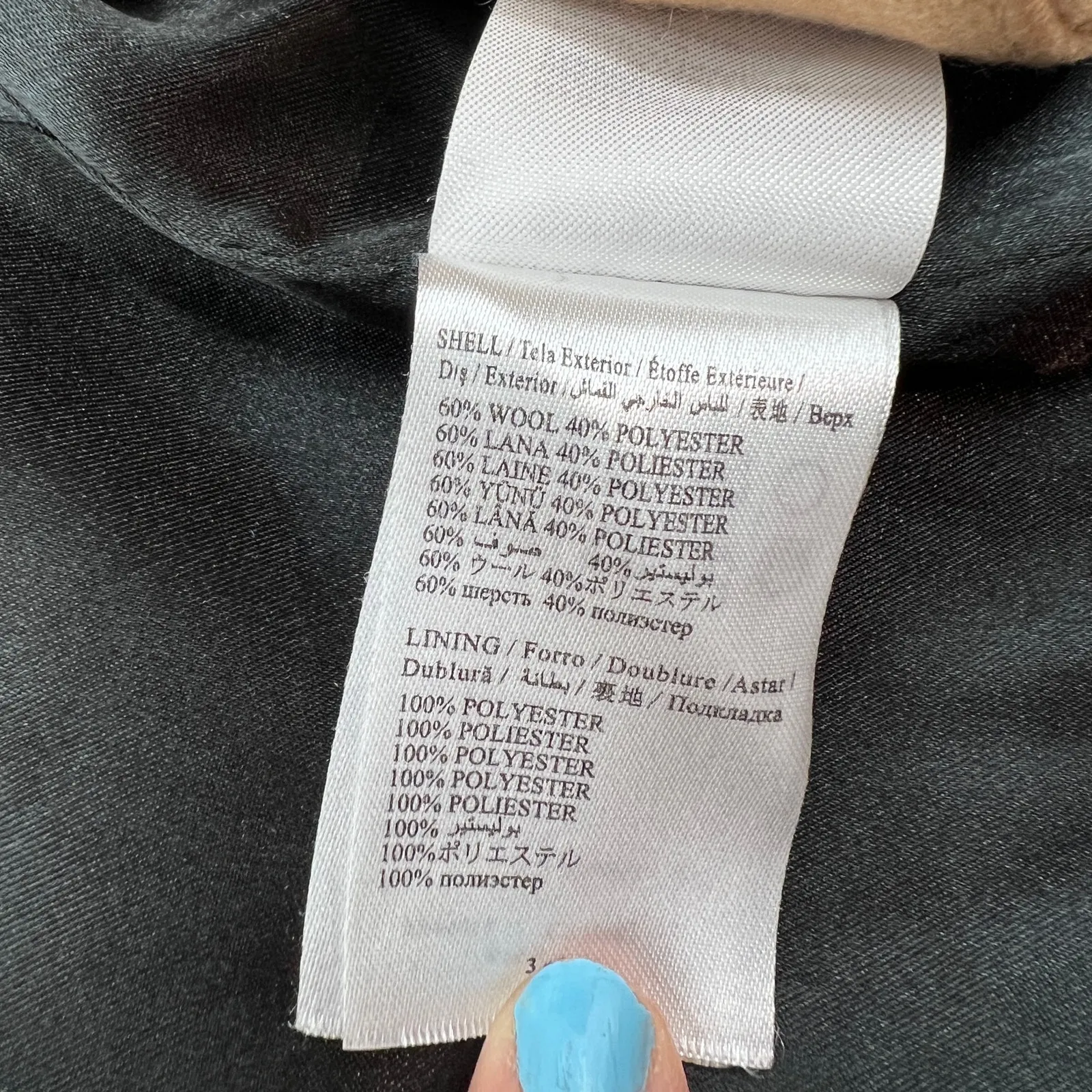 Bebe Wool Camel Coat Y2K - Image 6