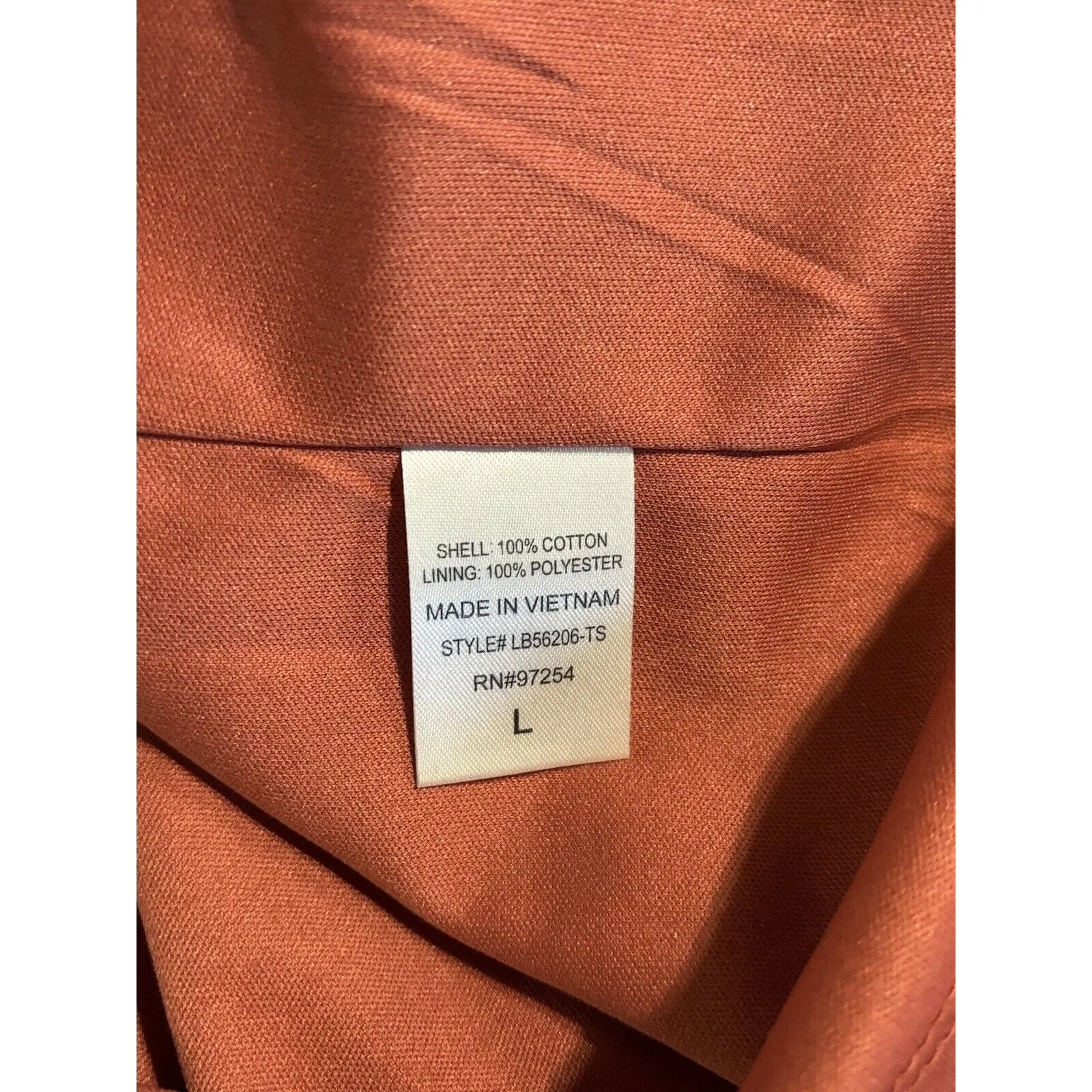 One Clothing  Terra-cotta Color Button Down Mini Skirt Size L‎ Pockets Lined - Image 6