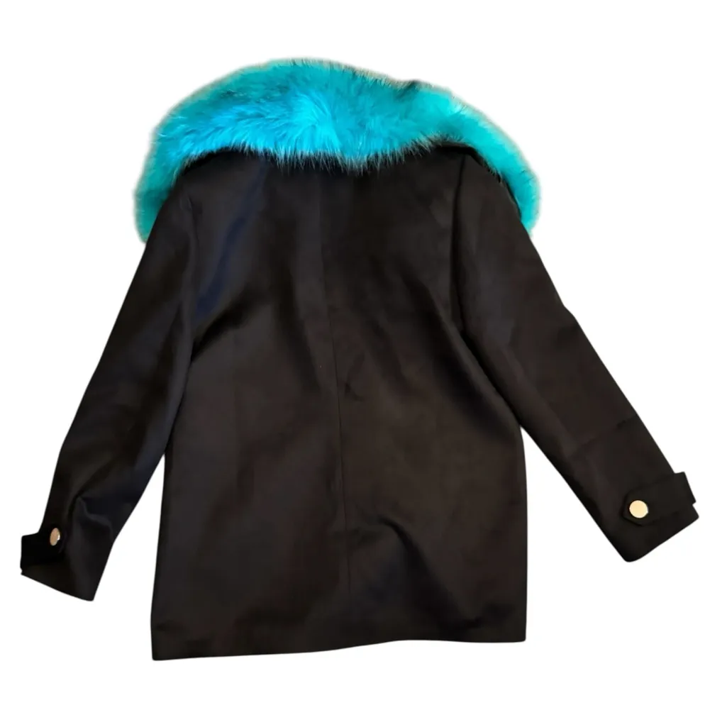 Julia Allert Fashionable Short Faux Fur Collar
Coat Women’s Size XL Black - Image 9