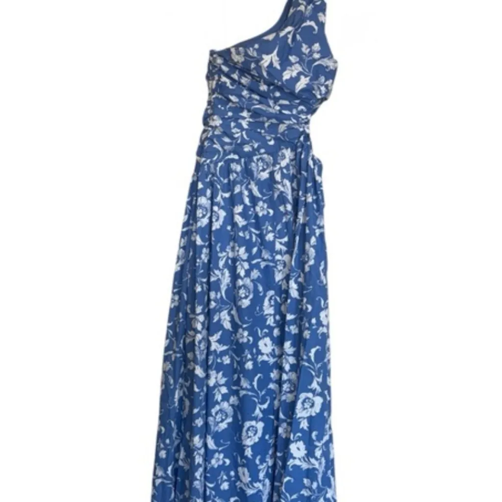 NEW Abercrombie & Fitch One Shoulder Cutout Floral Maxi Dress Small - Image 6