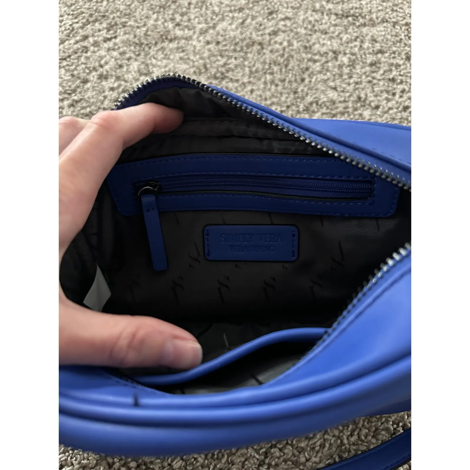 Vera Bradley Quilted Crossbody Bag Wallet Set Royal Blue - Image 9