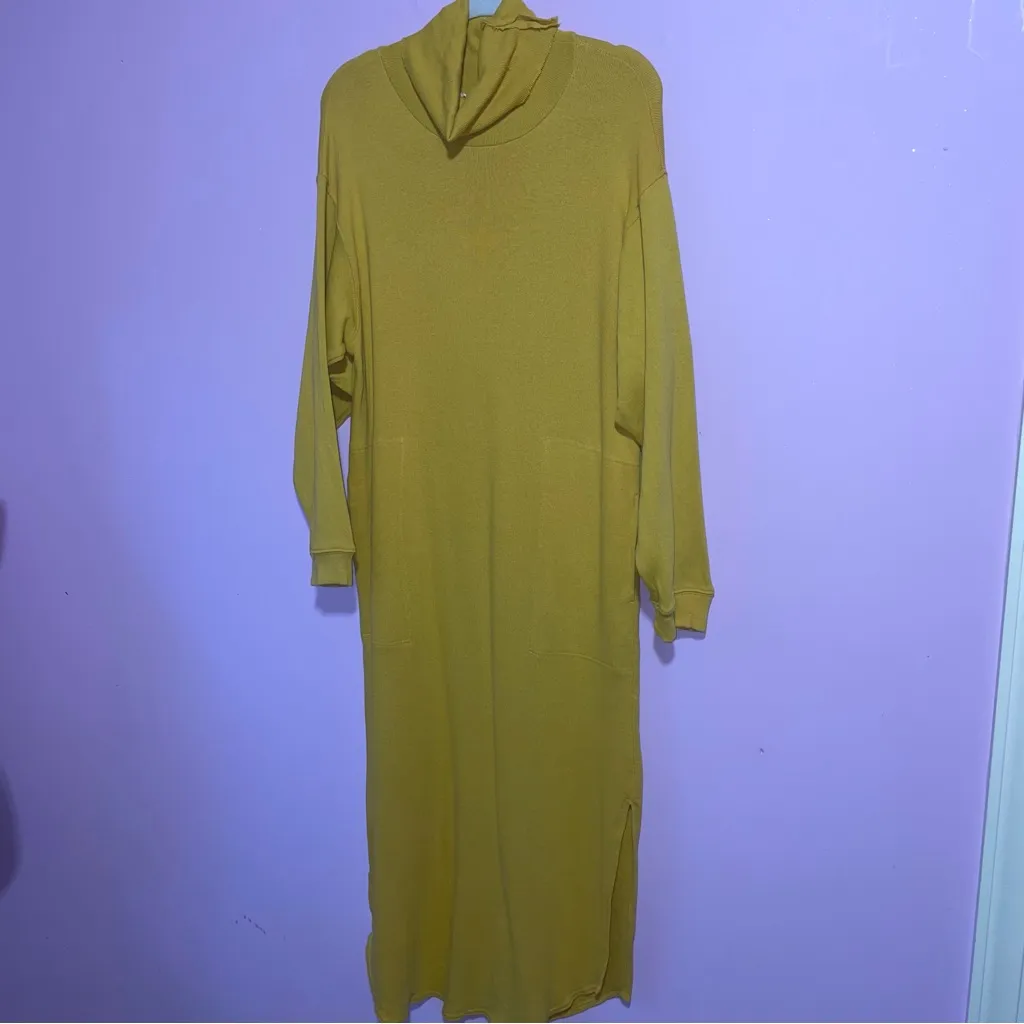 FP Beach Free People Georgie Midi Sweater Dress Women XS Oversized Lounge Boho - Image 2