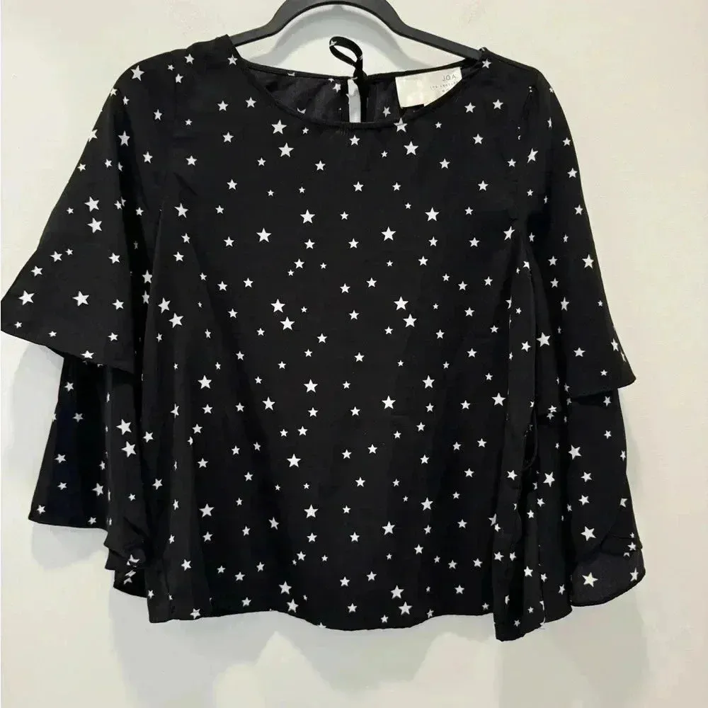 J.O.A‎ Los Angeles Stars Ruffle Blouse size s - Image 3