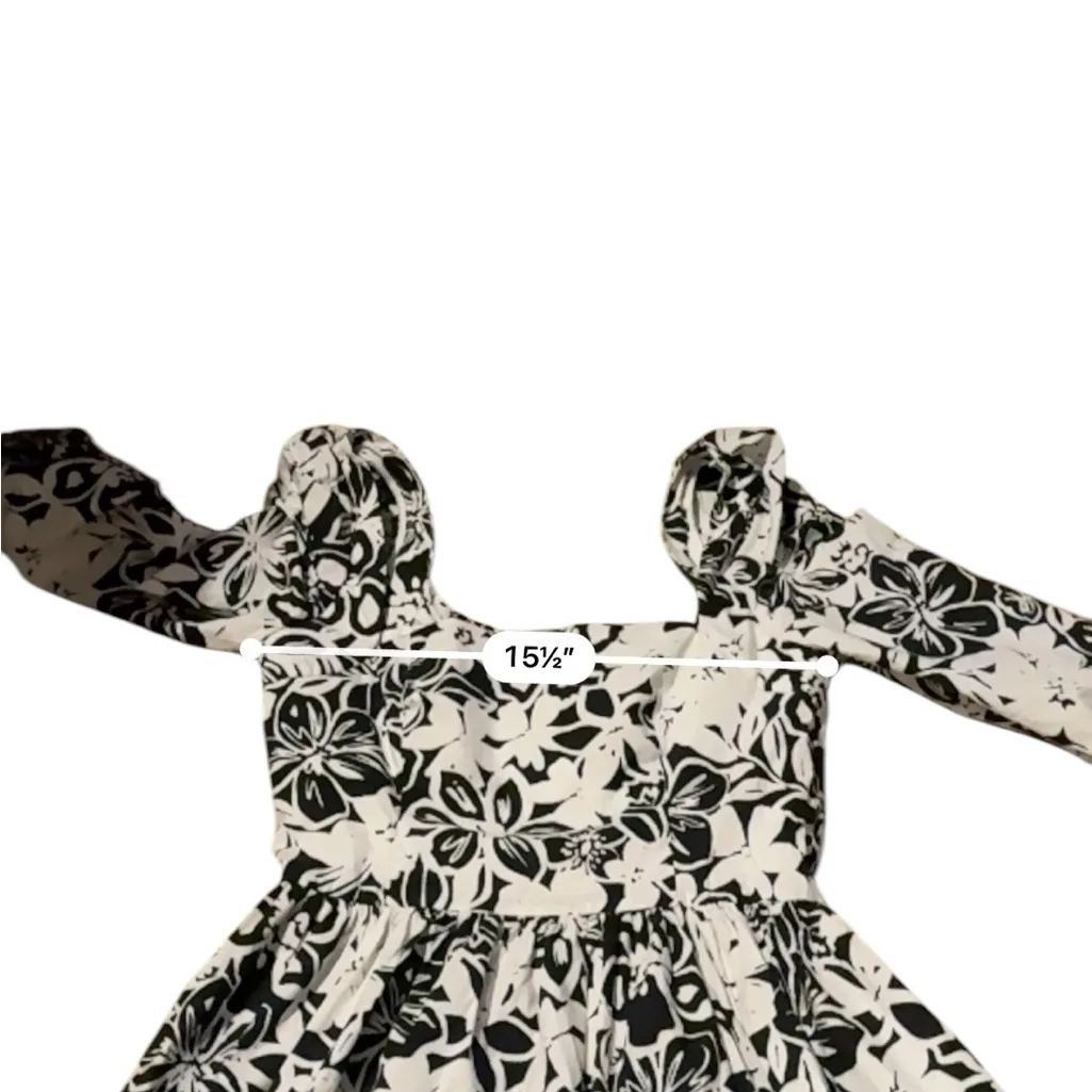 Cara Cara Hart Floral Print Black & White Half Sleeve A - Image 10