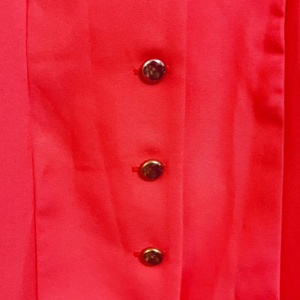 2 Piece Vintage Hot Pink Suit Set Gold Size 16 - Image 3