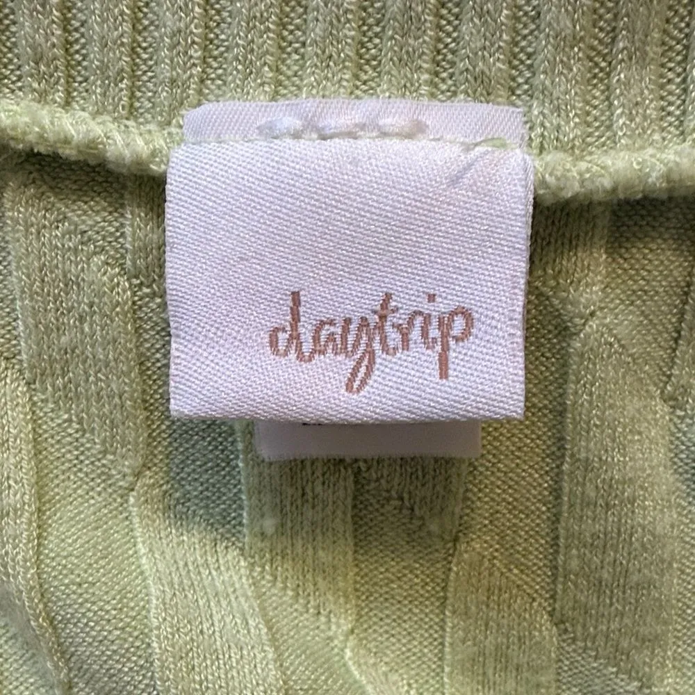 Green Off-Shoulder Women's Sweater - Image 4