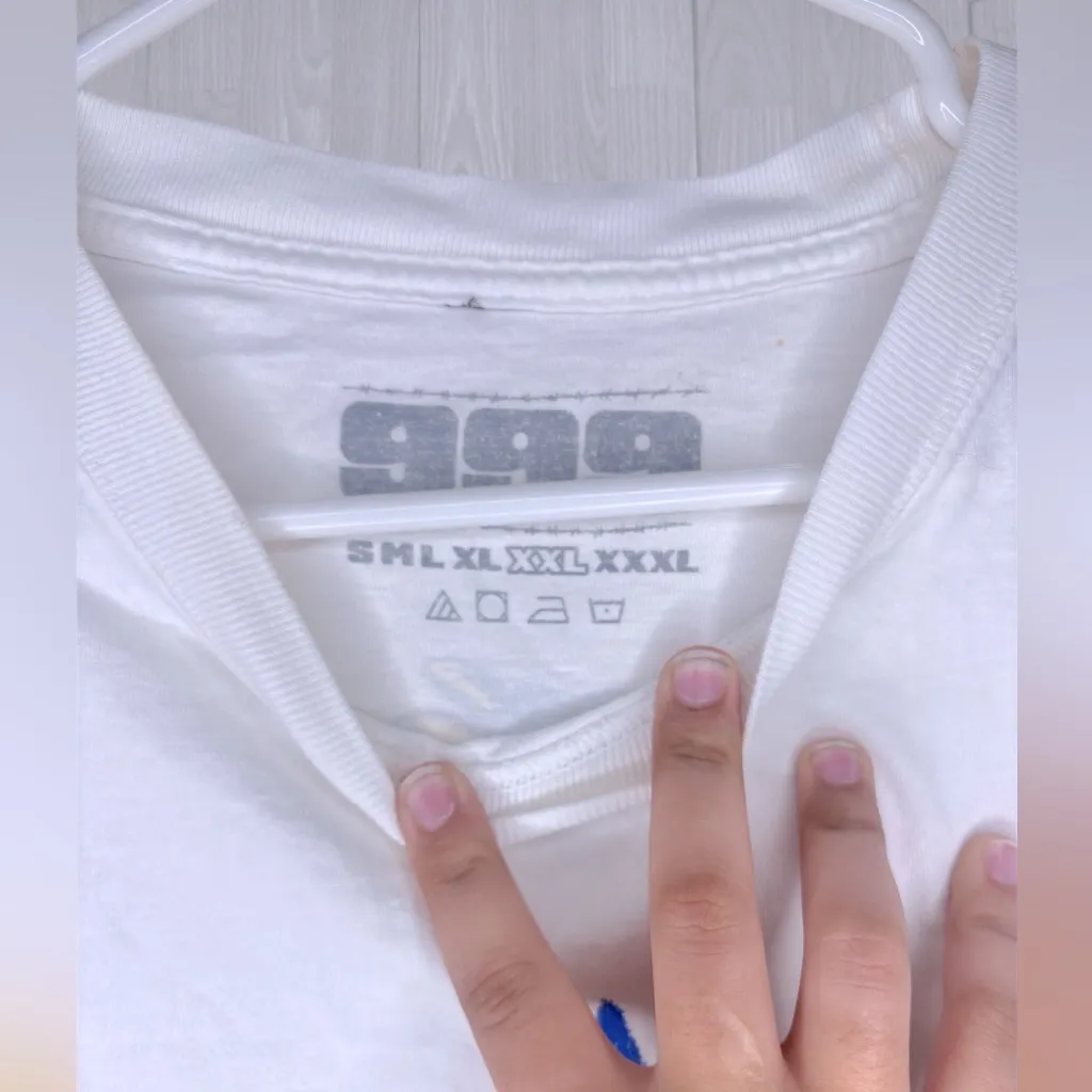 RARE JUICEWRLD 999 X KODONE Cropped Graphic Short Sleeve Tee White Size XXL - Image 5