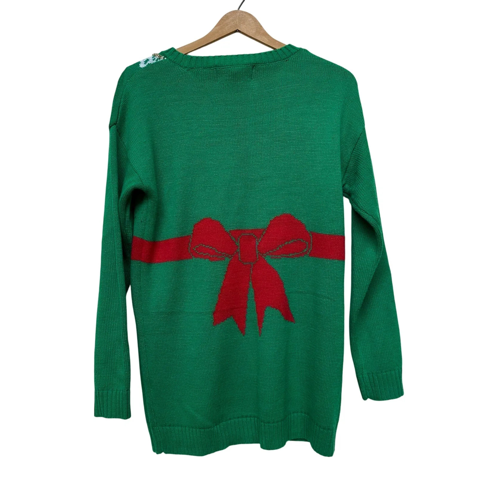 Tiara International Christmas Collection Green Ugly Christmas Sweater – Size M - Image 3