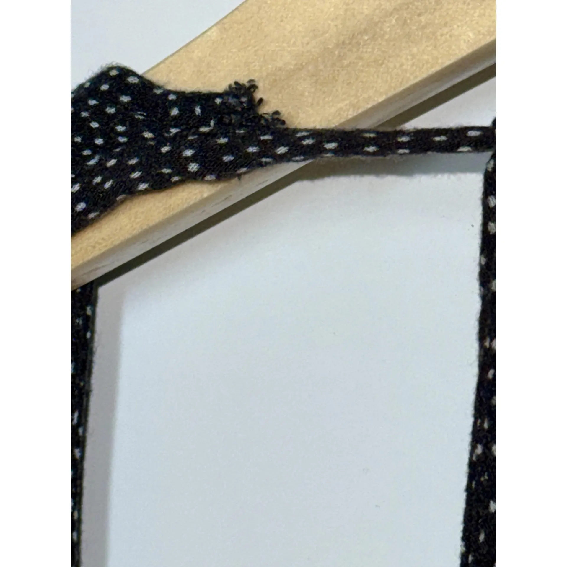 Abercrombie & Fitch Black White Polka Dot V-Neck Long Sleeve Wrap Romper Size S - Image 6