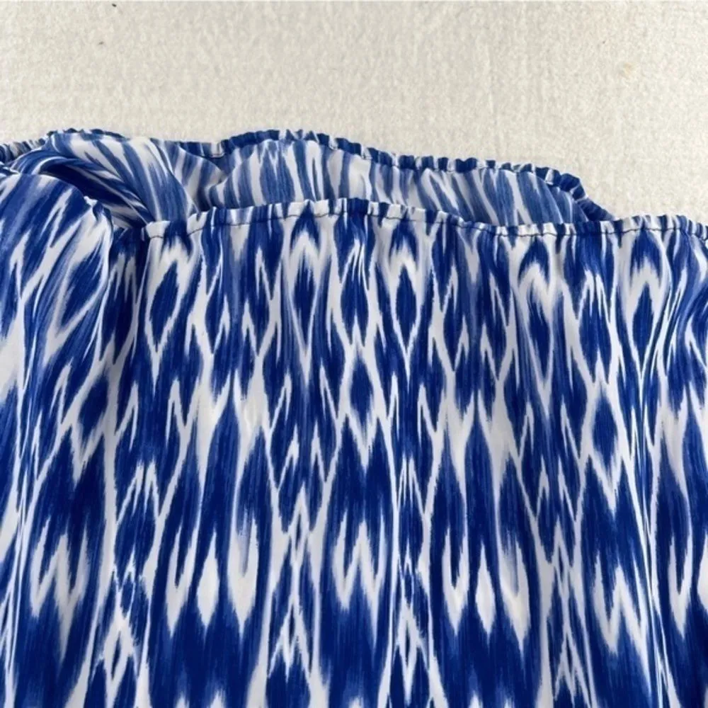 Laundry by‎ Shelli Segal Womens Size S Printed Sleeveless Faux Wrap Blouse - Image 8